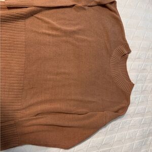 Sonoma Women's Brown Crew Neck Sweater